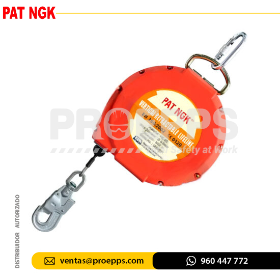 Bloque Retractil HE-30 de 30 metros Pat Ngk