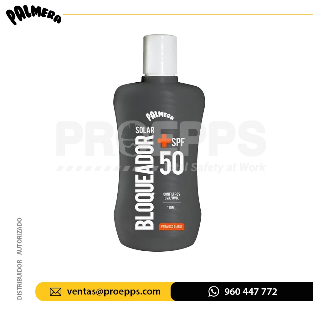 Bloqueador Palmera Sun de 110 ml, SPF 50+