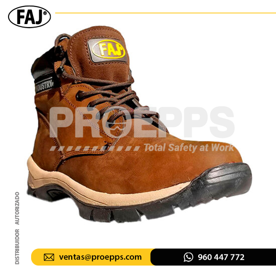 Botin Strong Rex De Cuero Chocolate Faj