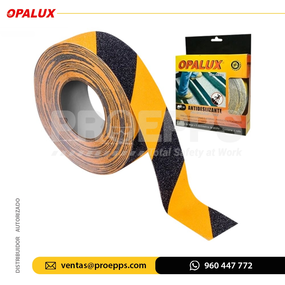 Cinta Señalización Negro Amarillo Opalux AN-S5033-AM-NG