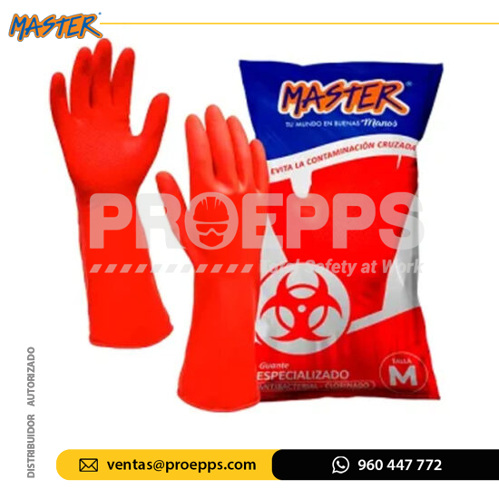Guante Especializado Rojo Master