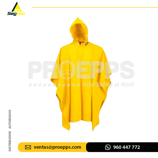 Poncho de PVC Amarillo Segpro