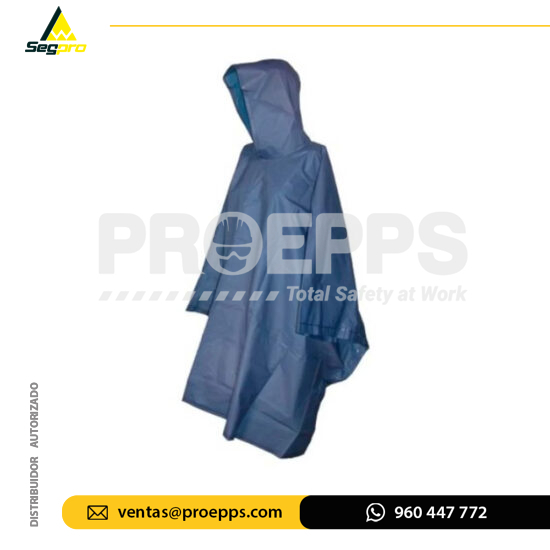 Poncho de PVC Azul Segpro