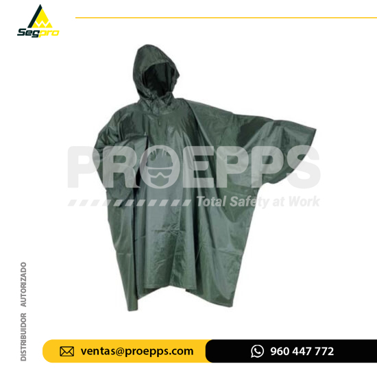 Poncho de PVC Verde Segpro