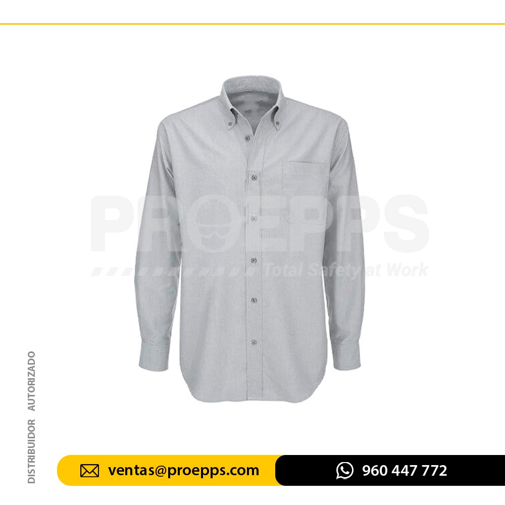 Camisa Oxford Plomo Plata