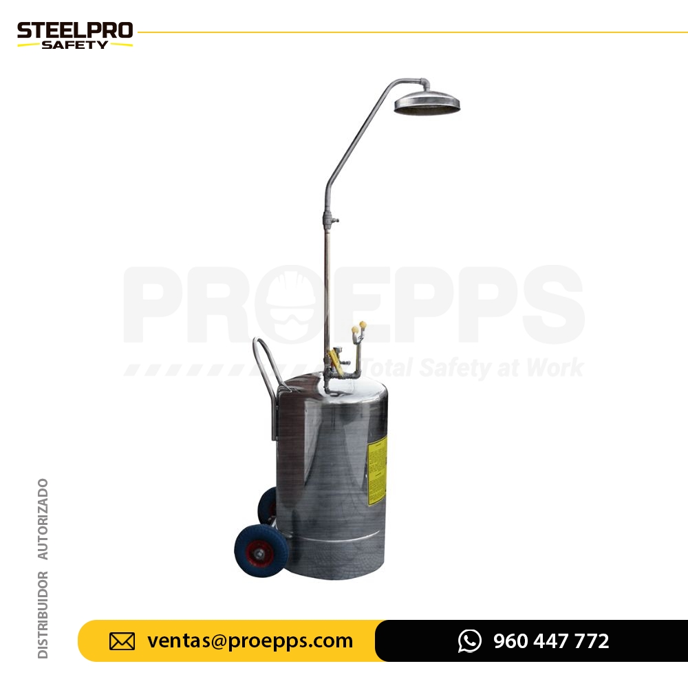 Ducha Lava Ojos Inox Autónoma Steelpro